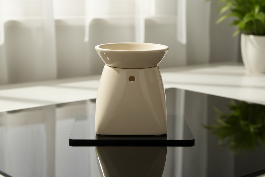 Tapered Wax Melt Burner (Cream)