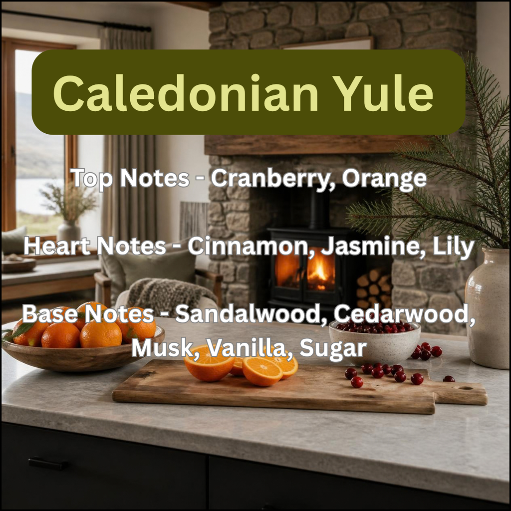 Caledonian Yule Soy Wax Melts - Serene Sandalwood & Cranberry