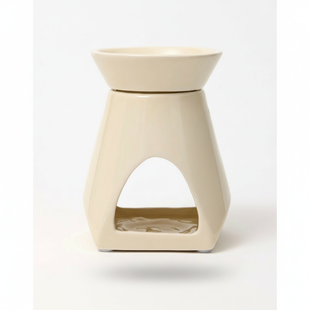 Tapered Wax Melt Burner (Cream)