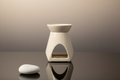Tapered Wax Melt Burner by Wilderness Brae Home Fragrance in Scotland on a grey background